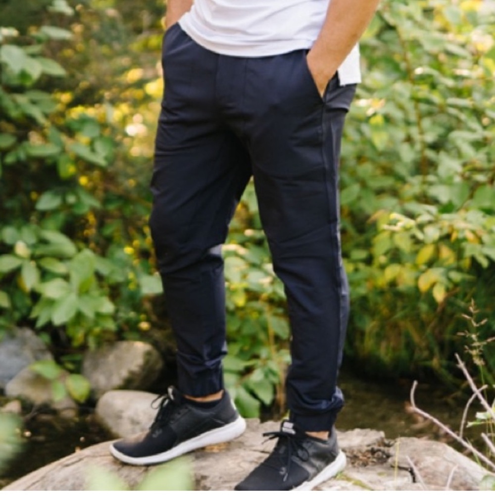 ZYIA Active Men’s Navy Premium Joggers-2 30” XXL Activewear workout‎ NEW